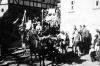 Festwagen zum Festzug 1100 Jahrfeier Heimatvertriebene bei "Manuels" Haus, Ringstraße 11, 1950. (© Stadt Frankenberg Eder)