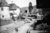 Schweinetrieb auf der Hauptstraße Höhe Oberhof, Anfang 1930er. (© Stadt Frankenberg Eder)
